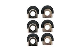 LATIN PERCUSSION - LP628G-C SHELLPROTECTORS GALAXY SET 3/8" (6PCS) CHROME